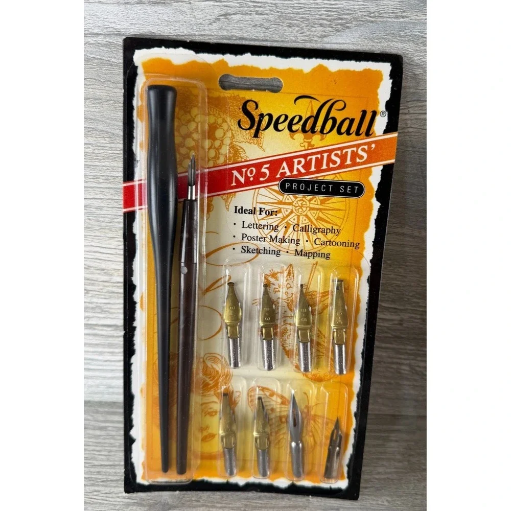 Sheaffer Calligraphy Kit Speedball Manuscript Sets Ink Nibs Pens Lot Artist New